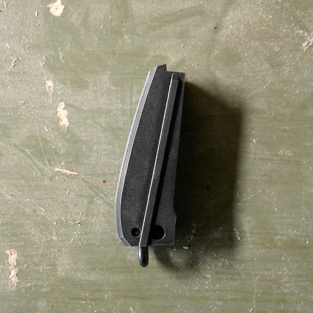 EGW Mainspring Housing Serrated Arched Blue W/ Lanyad Loop Thunder Mountain Custom